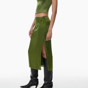 Aritzia Elixir Satin Skirt